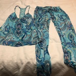 Paisley Pajama Set Size Medium